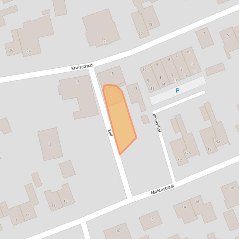 Kaart van postcodegebied 4286DA.