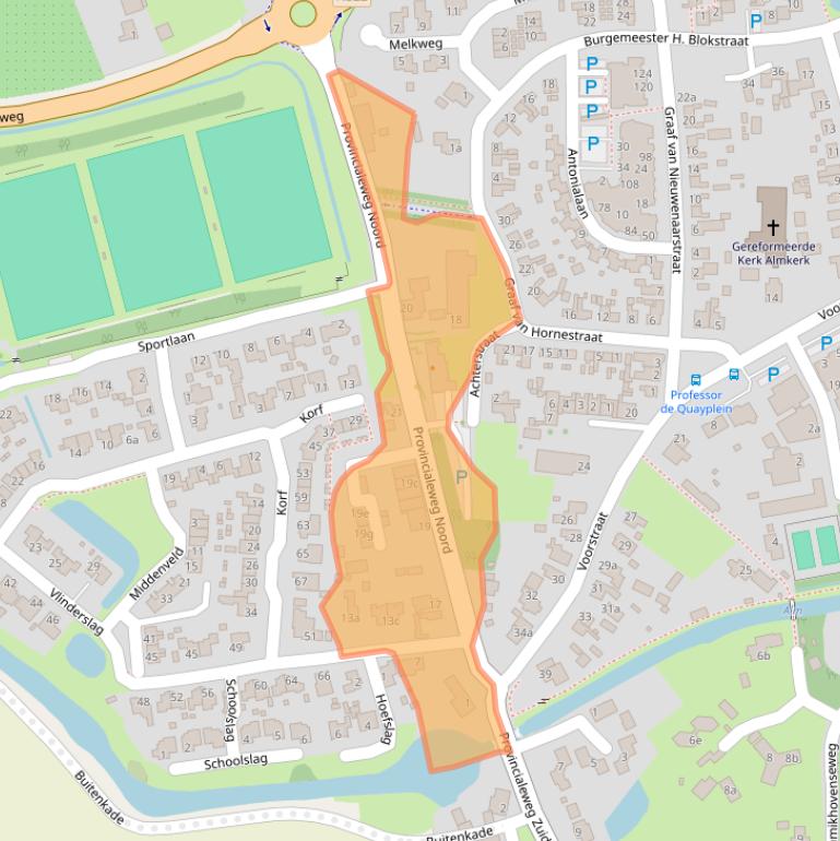 Kaart van postcodegebied 4286EA.