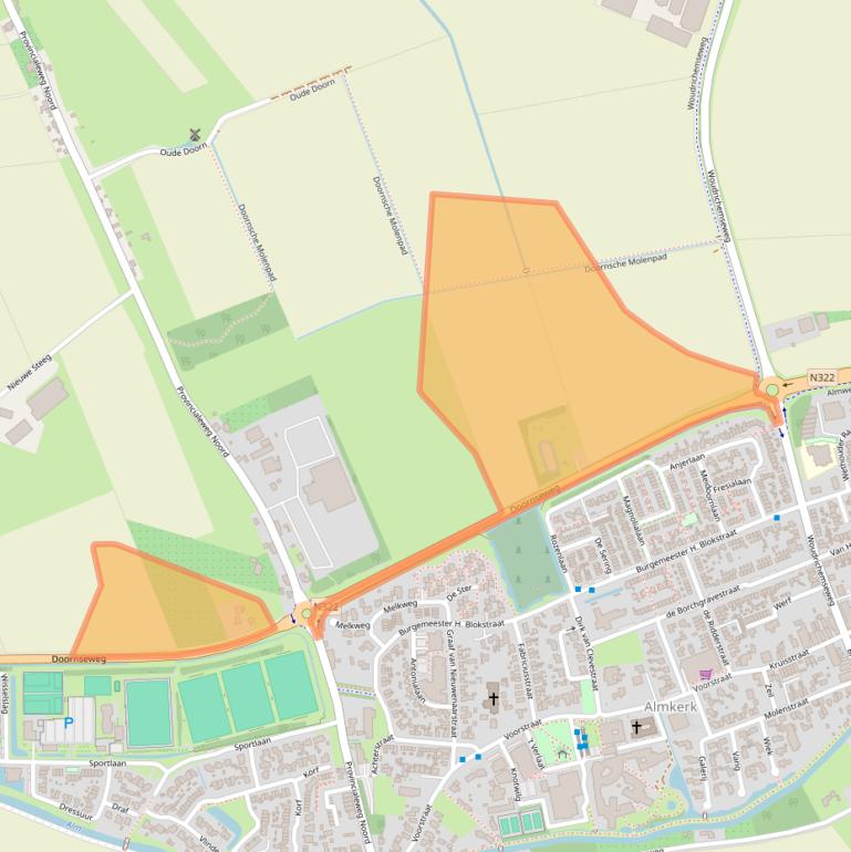 Kaart van postcodegebied 4286EG.