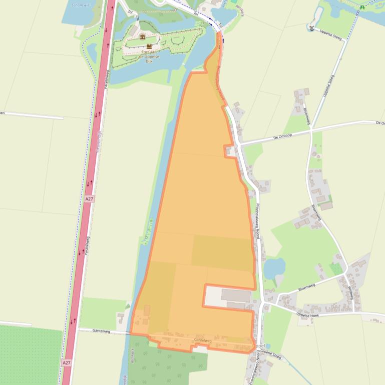 Kaart van postcodegebied 4286EH.