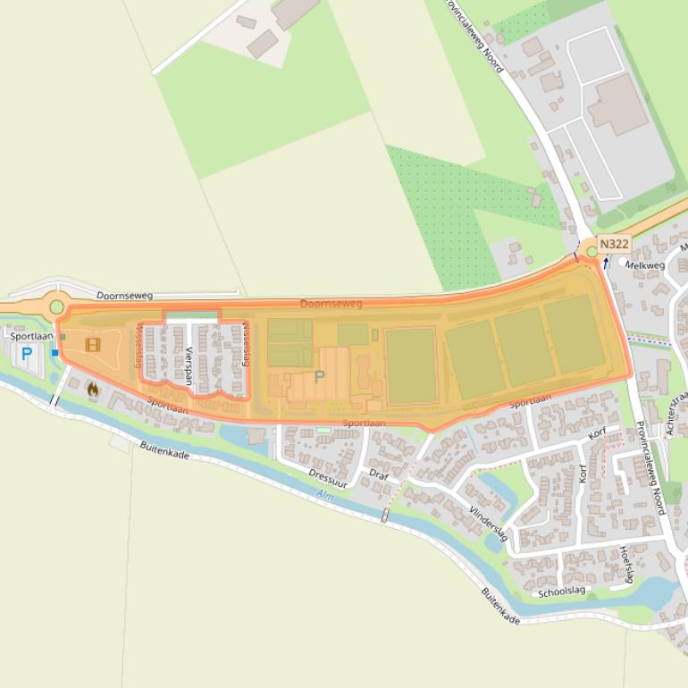 Kaart van postcodegebied 4286ES.