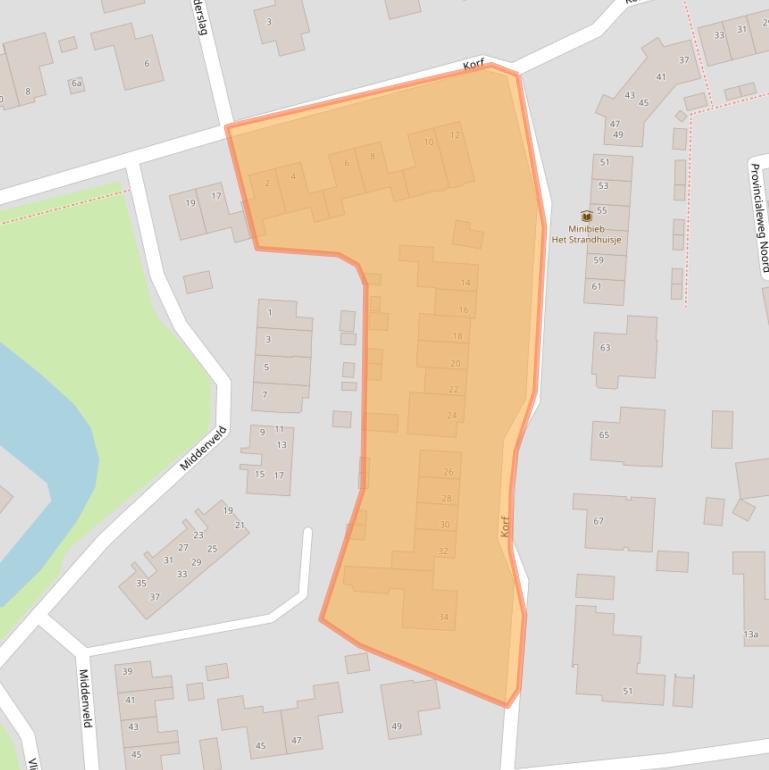 Kaart van postcodegebied 4286GH.