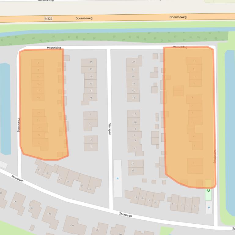 Kaart van postcodegebied 4286GM.
