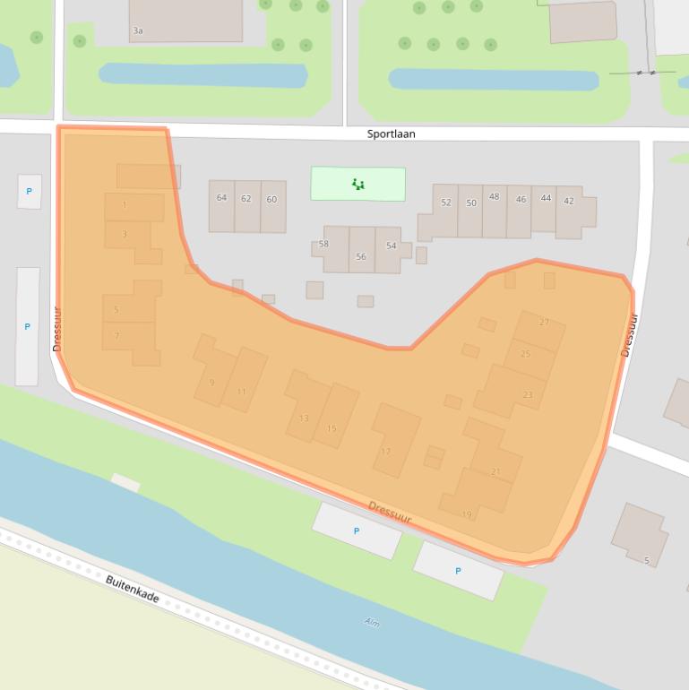 Kaart van postcodegebied 4286GT.