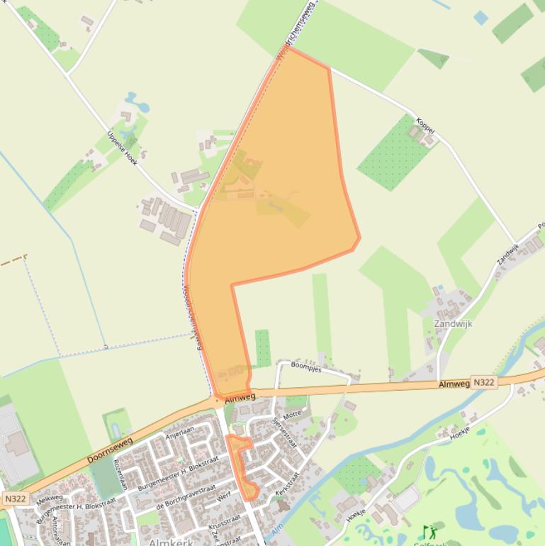 Kaart van postcodegebied 4286LB.