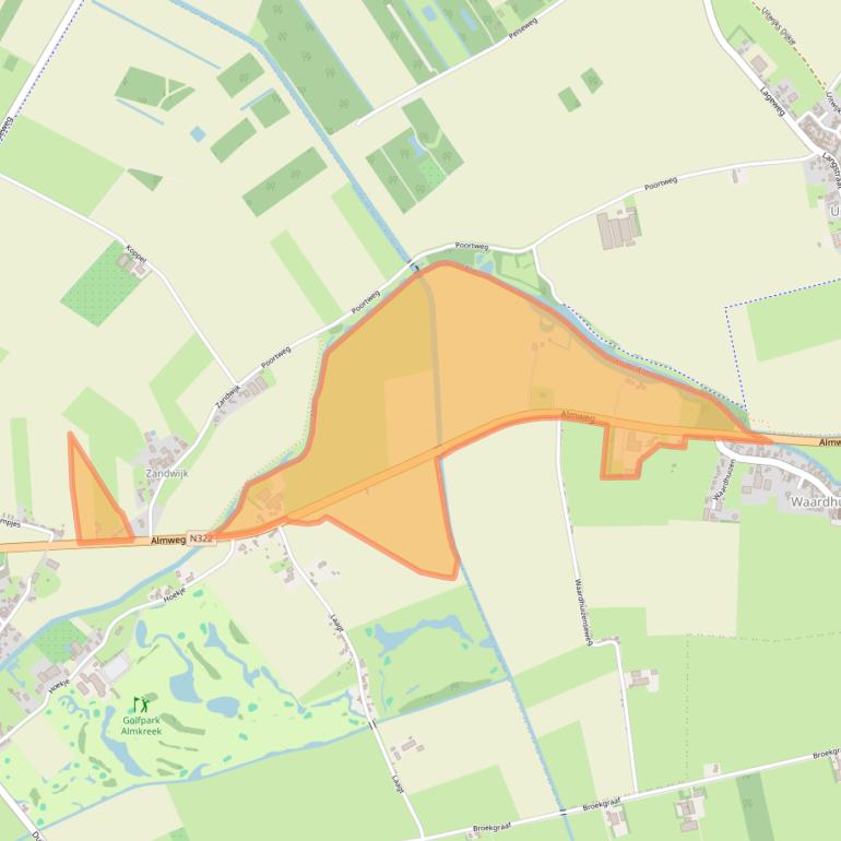 Kaart van postcodegebied 4286LG.