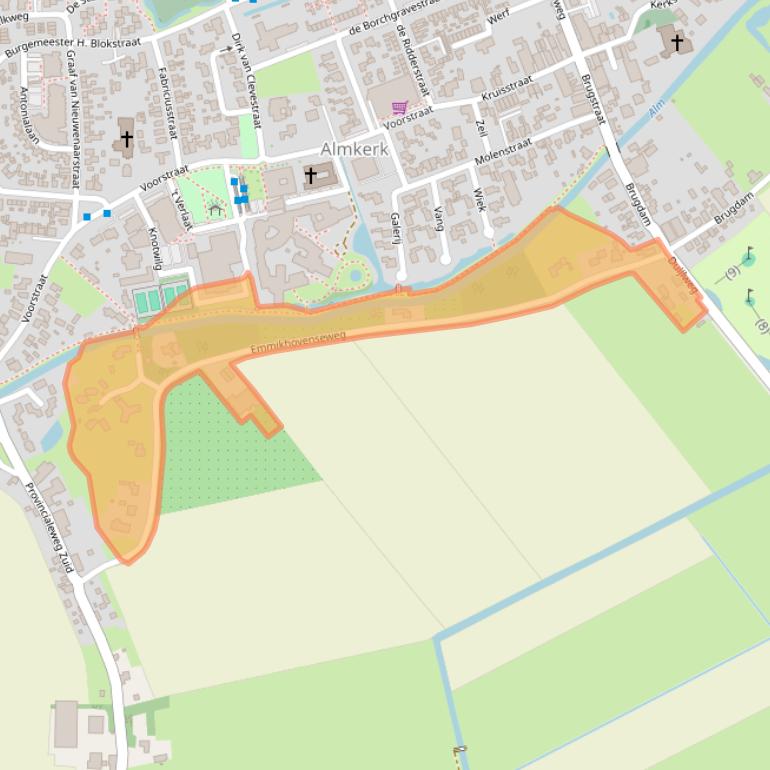 Kaart van postcodegebied 4286LH.