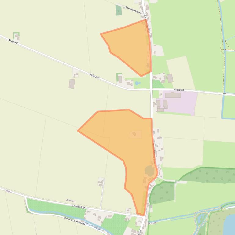 Kaart van postcodegebied 4286LM.