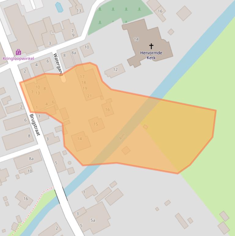 Kaart van postcodegebied 4286LR.