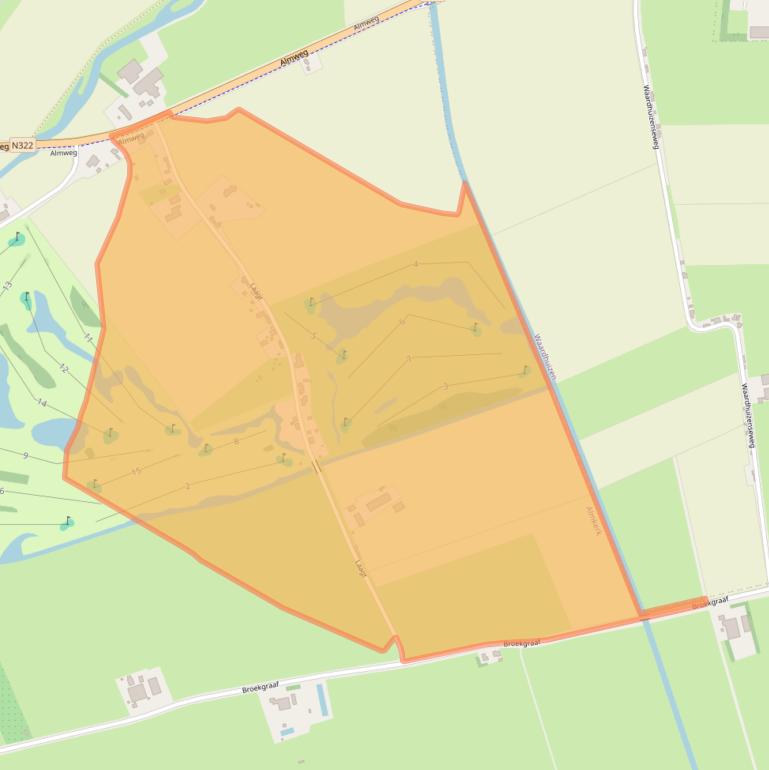 Kaart van postcodegebied 4286LV.