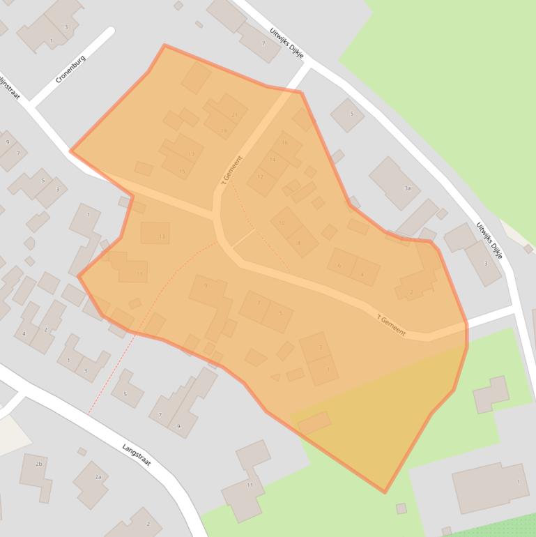 Kaart van postcodegebied 4288JD.