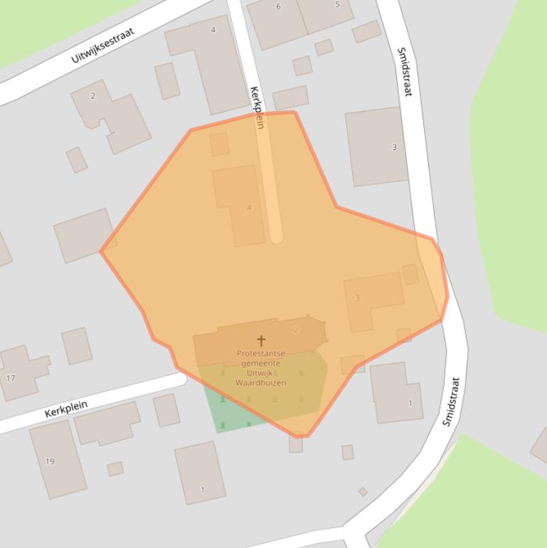 Kaart van postcodegebied 4288JE.