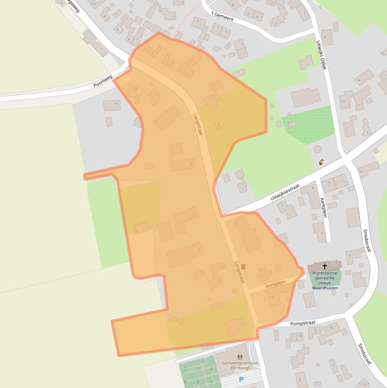 Kaart van postcodegebied 4288JK.