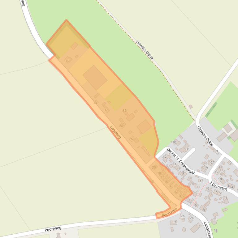 Kaart van postcodegebied 4288JM.