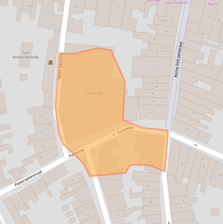 Kaart van postcodegebied 4301AG.