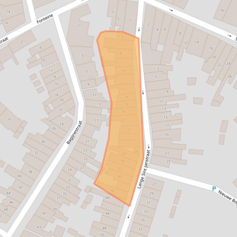 Kaart van postcodegebied 4301AJ.