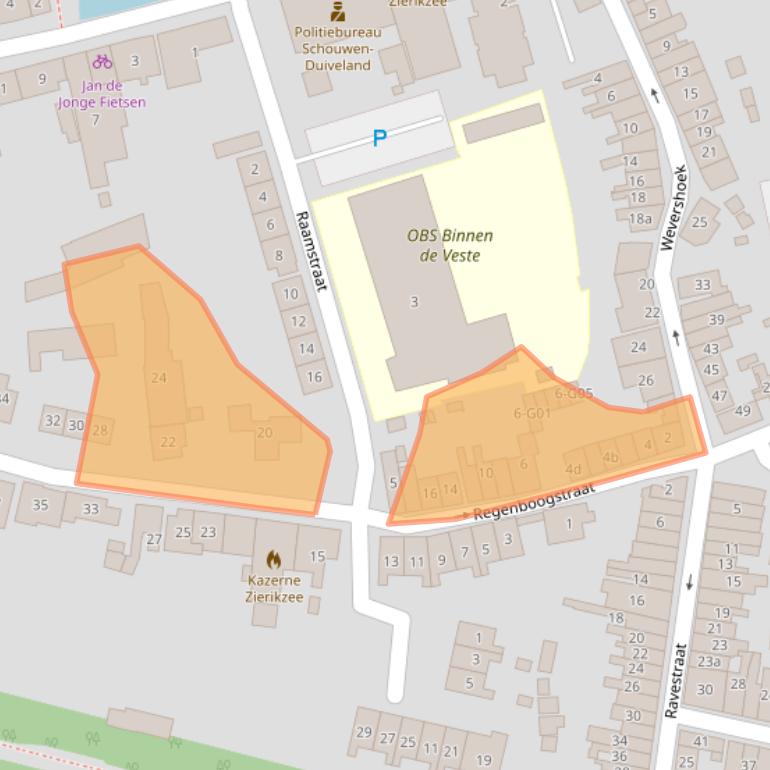 Kaart van postcodegebied 4301BT.