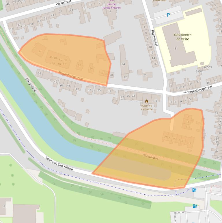 Kaart van postcodegebied 4301BV.