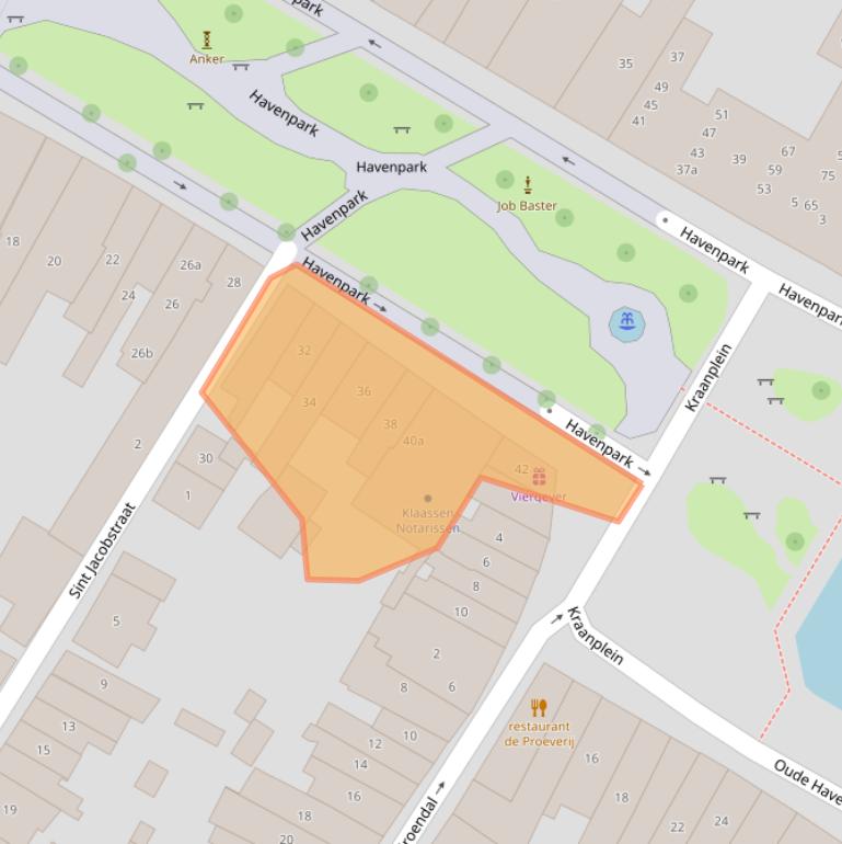 Kaart van postcodegebied 4301CE.