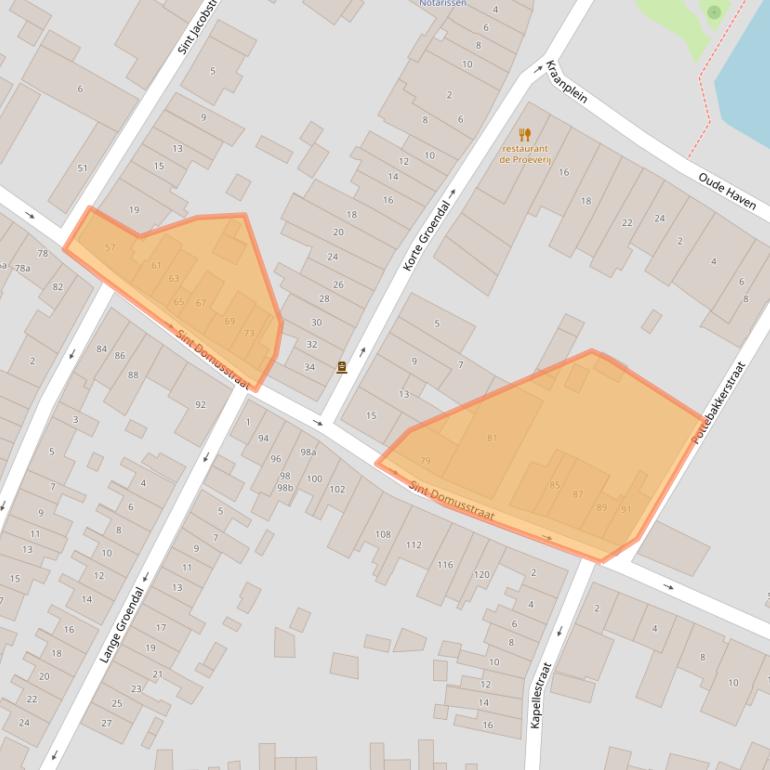 Kaart van postcodegebied 4301CN.