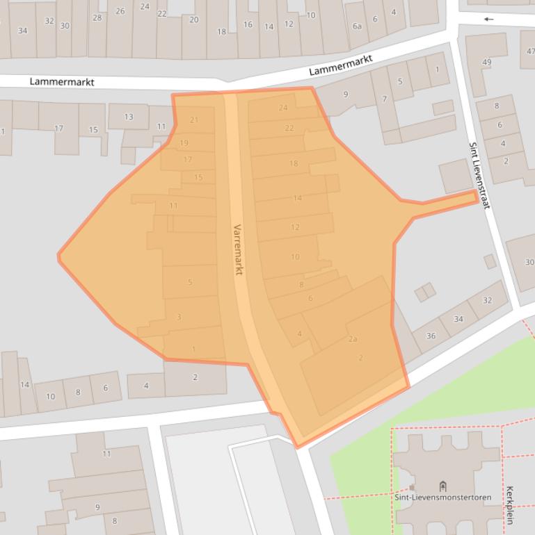 Kaart van postcodegebied 4301ER.