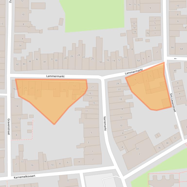 Kaart van postcodegebied 4301ES.