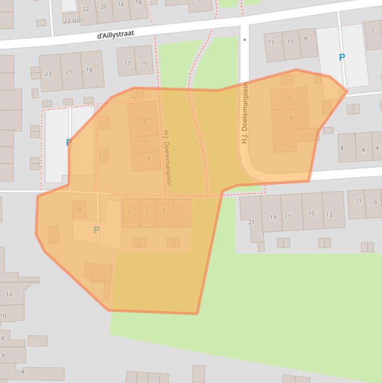 Kaart van postcodegebied 4301GC.