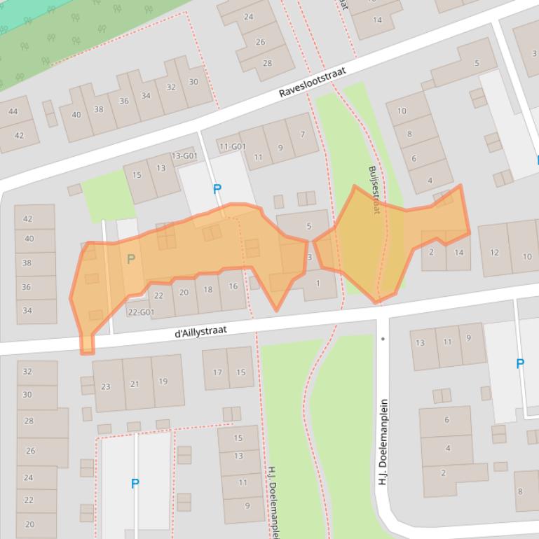 Kaart van postcodegebied 4301GG.