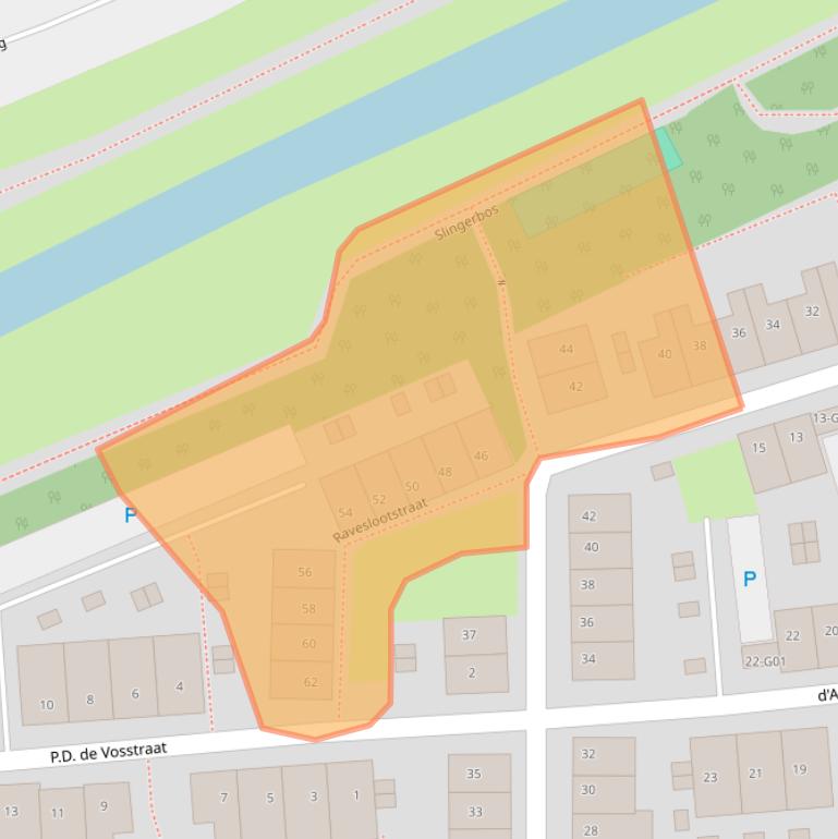 Kaart van postcodegebied 4301GM.