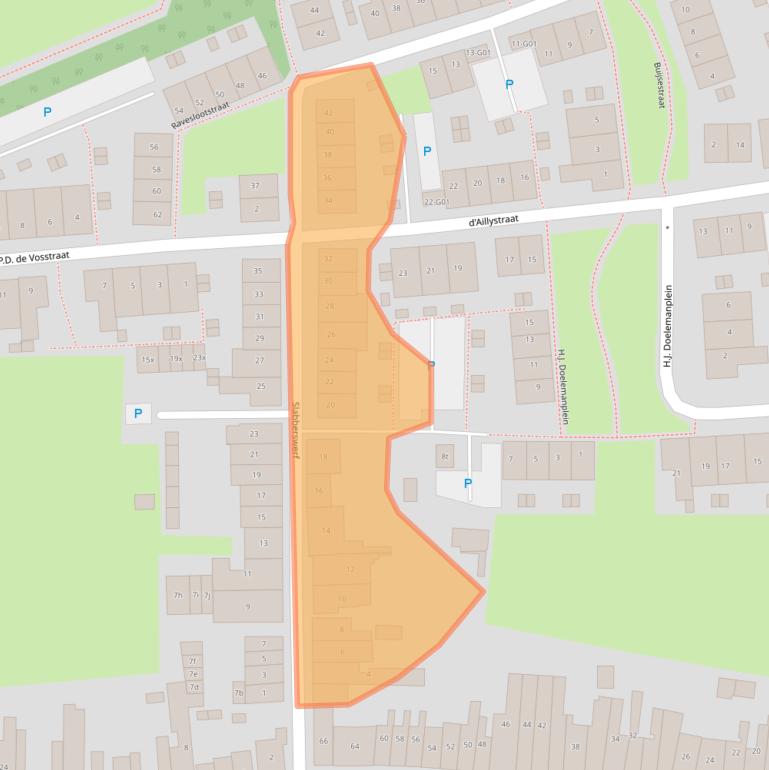 Kaart van postcodegebied 4301GP.