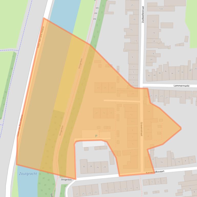 Kaart van postcodegebied 4301GV.