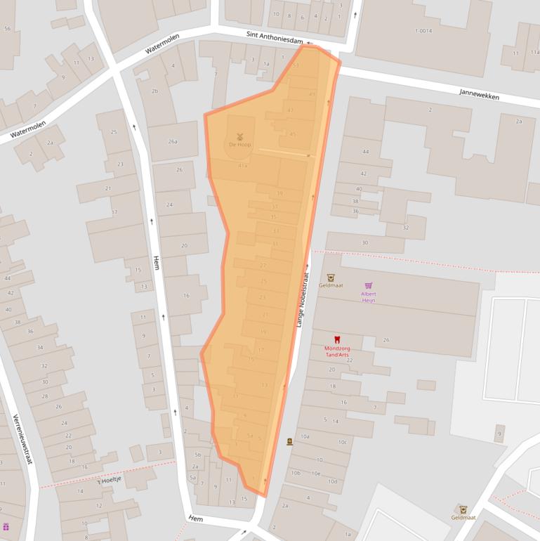 Kaart van postcodegebied 4301HD.