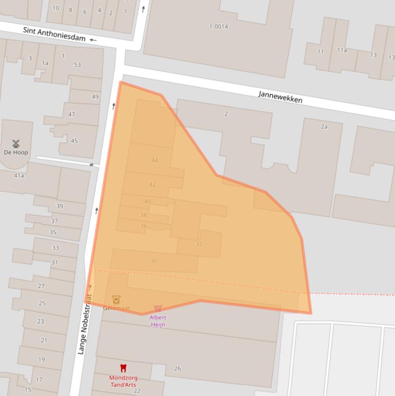 Kaart van postcodegebied 4301HG.