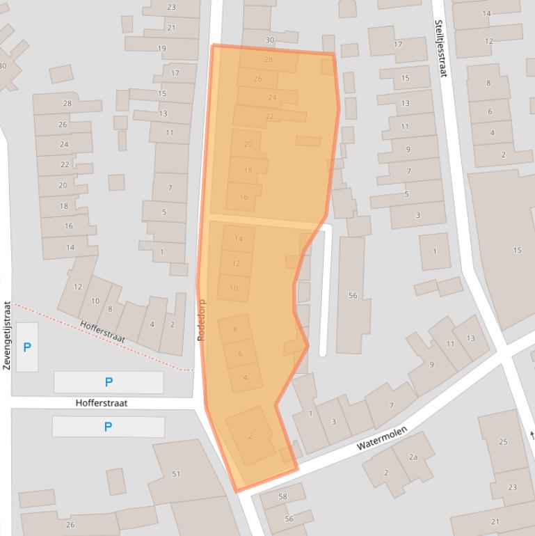Kaart van postcodegebied 4301HV.