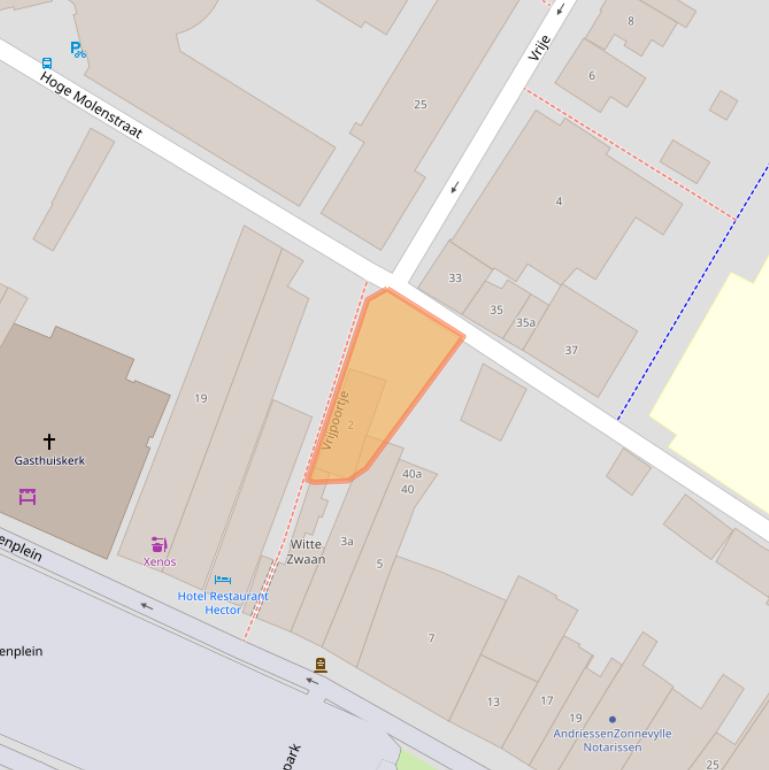 Kaart van postcodegebied 4301JE.