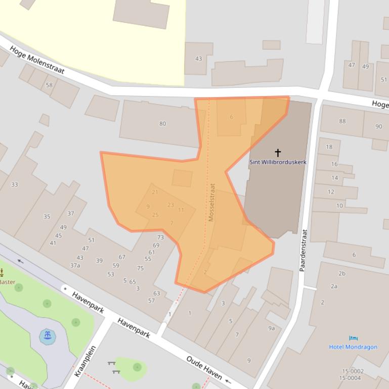 Kaart van postcodegebied 4301JN.