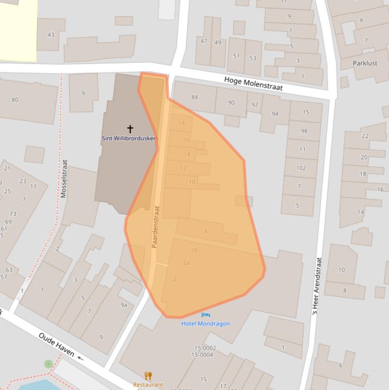 Kaart van postcodegebied 4301JP.