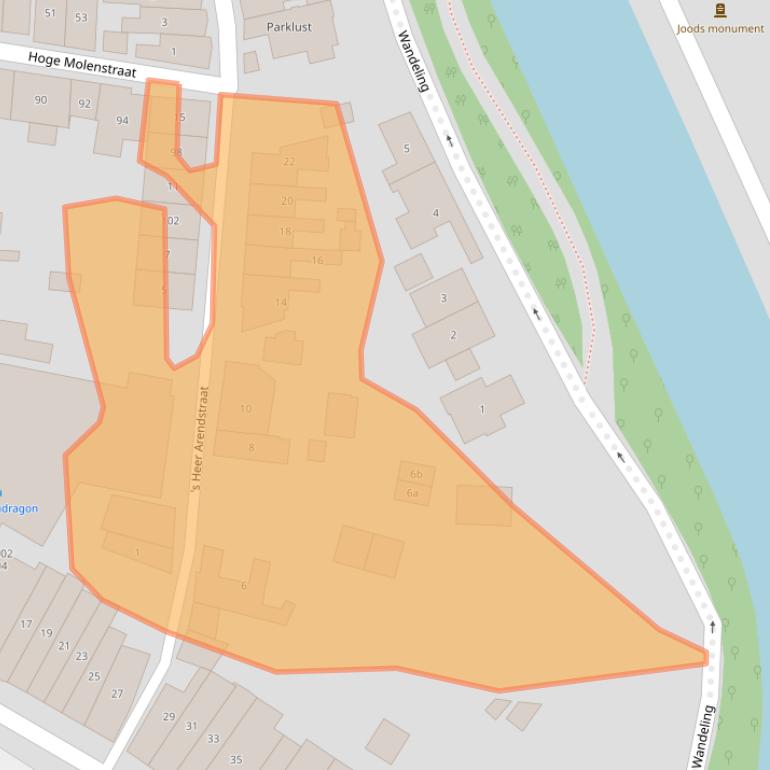 Kaart van postcodegebied 4301JR.