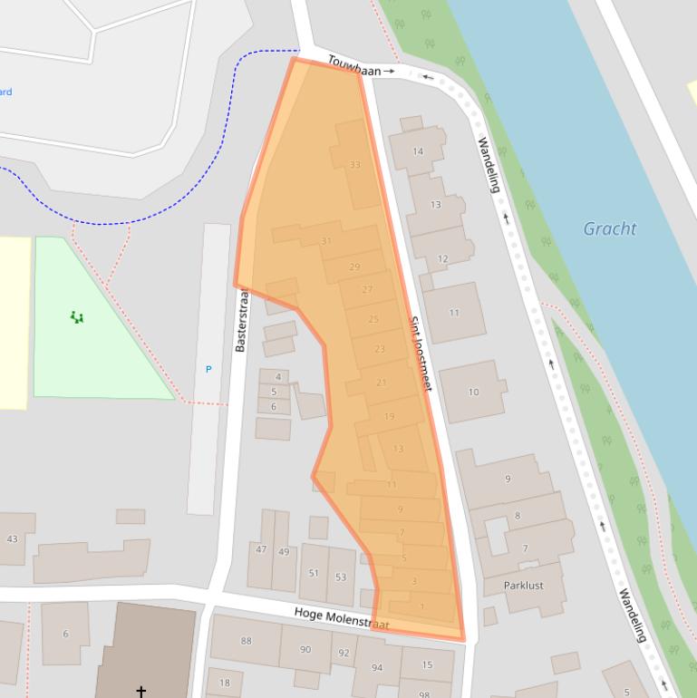 Kaart van postcodegebied 4301JS.