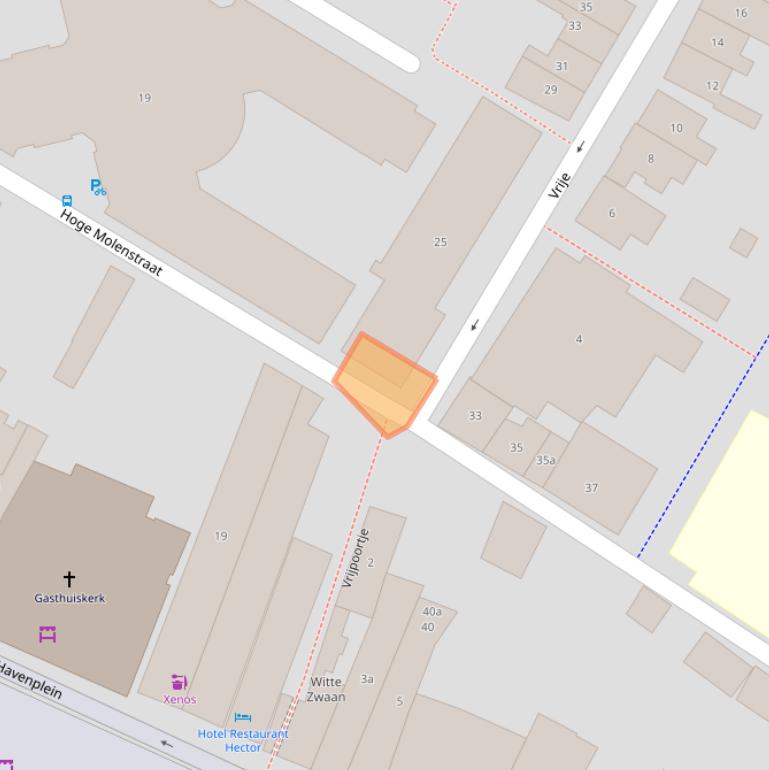 Kaart van postcodegebied 4301JW.