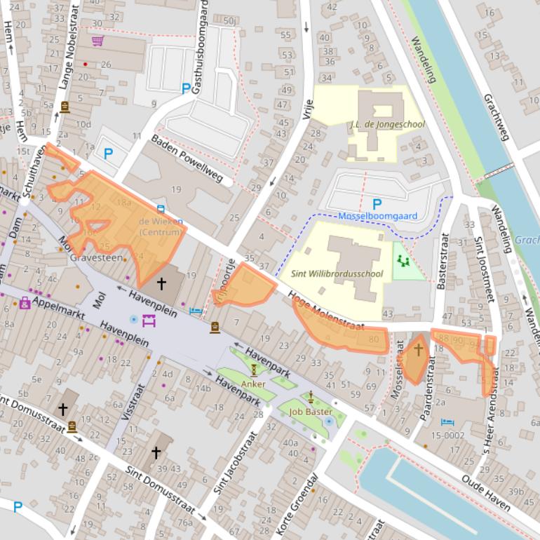 Kaart van postcodegebied 4301KC.