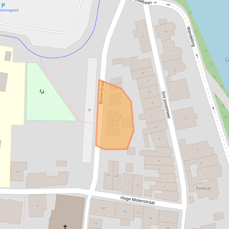 Kaart van postcodegebied 4301KE.