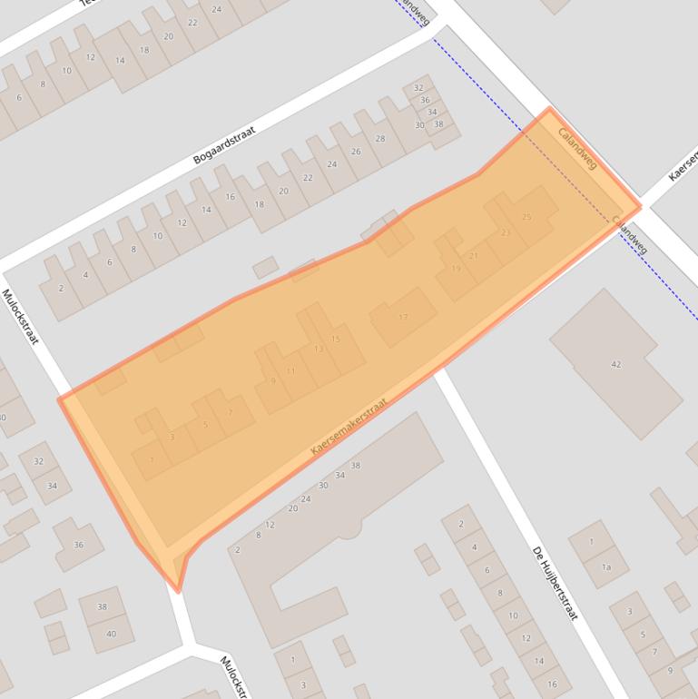 Kaart van postcodegebied 4301KP.