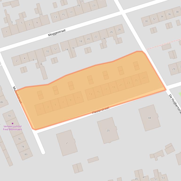 Kaart van postcodegebied 4301LH.