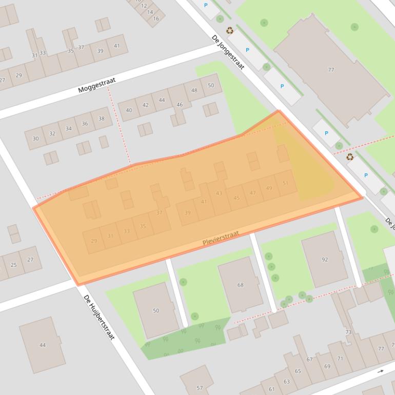 Kaart van postcodegebied 4301LJ.