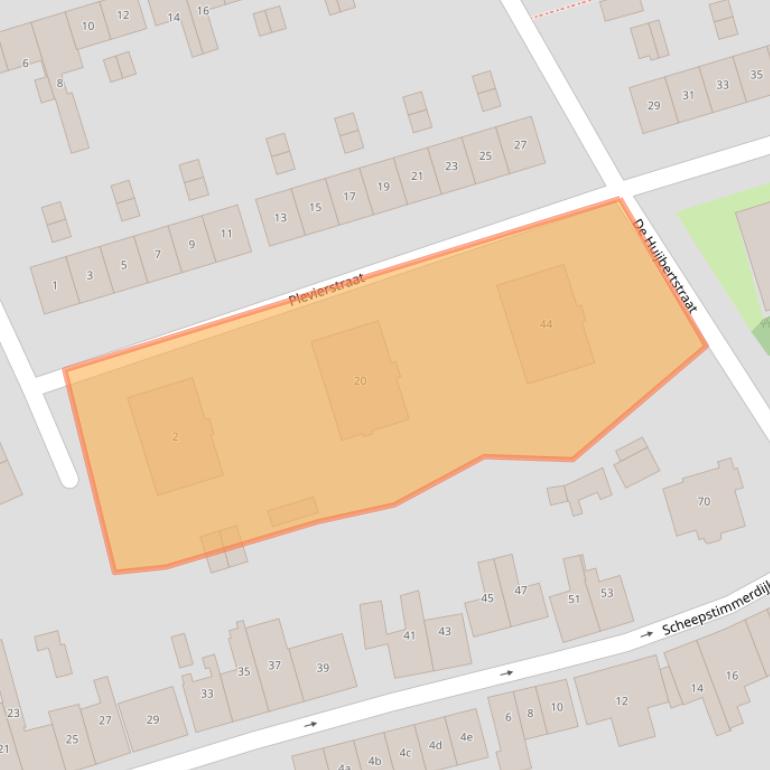 Kaart van postcodegebied 4301LK.