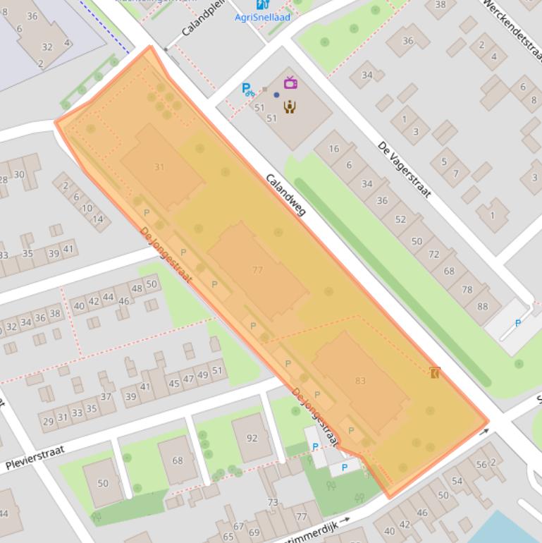 Kaart van postcodegebied 4301LM.