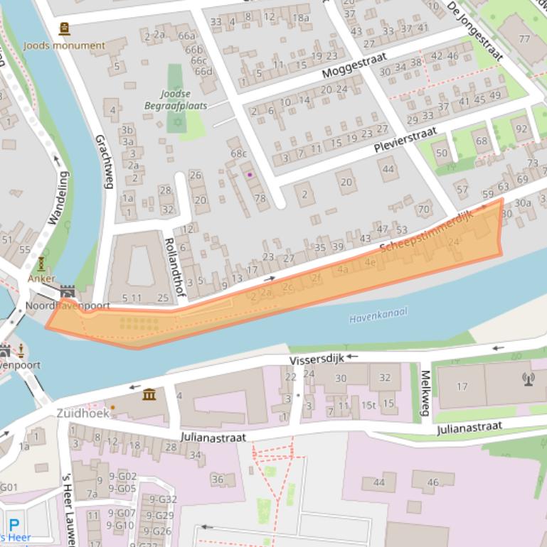 Kaart van postcodegebied 4301LT.