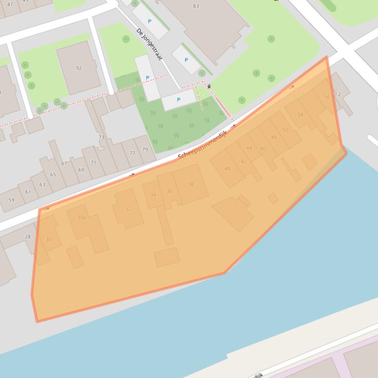 Kaart van postcodegebied 4301LV.