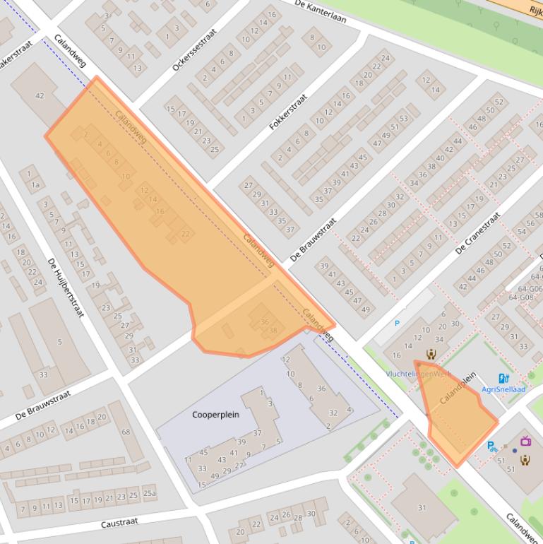 Kaart van postcodegebied 4301LZ.